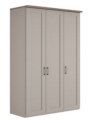 Wiemann Pebble Grey Truro Triple Wood Semi Fitted Wardrobe - Image 4 of 5
