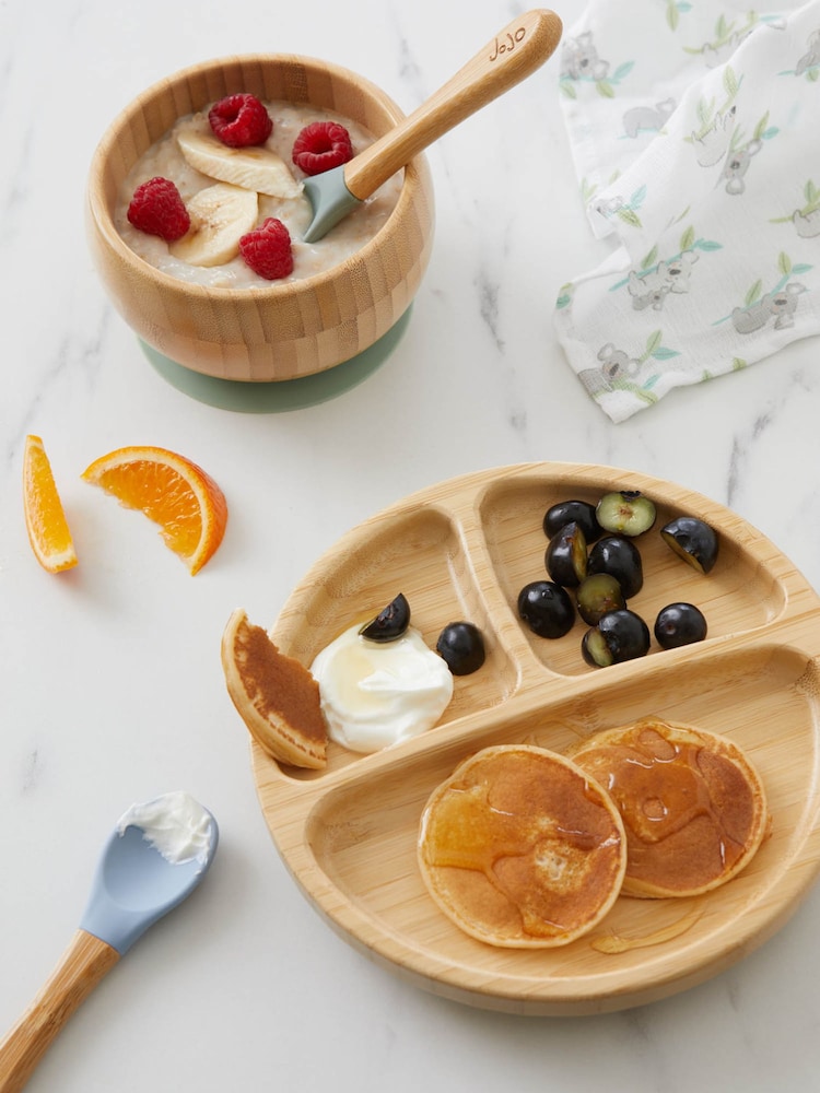 JoJo Maman Bébé Bamboo Suction Bowl & Spoon Set - Image 4 of 4