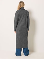 Long Tall Sally Grey Button Knitted Cardigan - Image 3 of 6