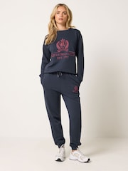 PixieGirl Petite Blue Equestrian Embroidered Sweatshirt - Image 2 of 6