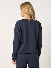 PixieGirl Petite Blue Equestrian Embroidered Sweatshirt - Image 3 of 6