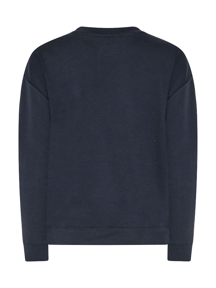 PixieGirl Petite Blue Equestrian Embroidered Sweatshirt - Image 6 of 6 PixieGirl Petite Blue Equestrian Embroidered Sweatshirt - Image 6 of 6