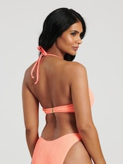 South Beach Pink Crinkle Textured Bandeau Top Set - Image 2 of 6