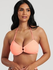 South Beach Pink Crinkle Textured Bandeau Top Set - Image 5 of 6