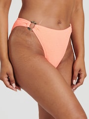 South Beach Pink Crinkle Textured Bandeau Top Set - Image 6 of 6