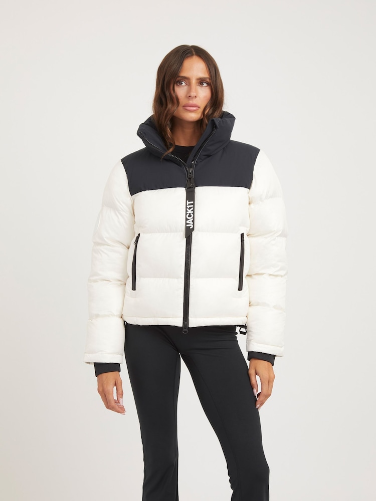 JACK1T White Diamond Funnel Jacket - Image 1 of 7