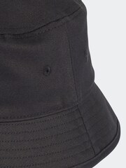 adidas Originals Black Trefoil 100% Cotton Bucket Hat - Image 6 of 7