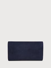 LK Bennett Blue Lucy Clutch Bag With Flap Detail - Image 2 of 4