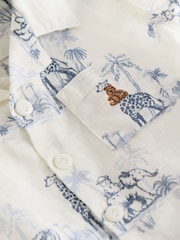 Gap White Brannan Bear Print Shirt, Shorts & Hat Set (Newborn-24mths) - Image 5 of 6