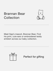 Gap White Brannan Bear Print Shirt, Shorts & Hat Set (Newborn-24mths) - Image 6 of 6