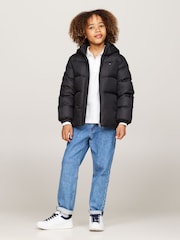 Tommy Hilfiger Black Boys Essential Down Puffer Jacket - Image 2 of 8