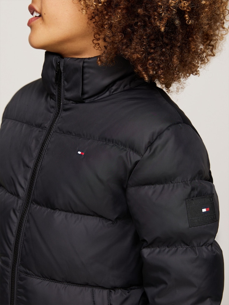 Tommy Hilfiger Black Boys Essential Down Puffer Jacket - Image 4 of 8