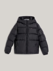 Tommy Hilfiger Black Boys Essential Down Puffer Jacket - Image 5 of 8