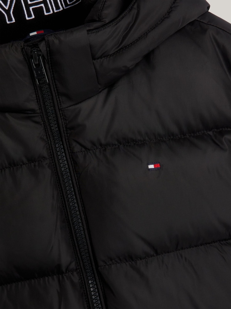 Tommy Hilfiger Black Boys Essential Down Puffer Jacket - Image 7 of 8