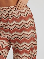 South Beach Natural Crochet Wide Leg Beach Joggers - Image 4 of 6