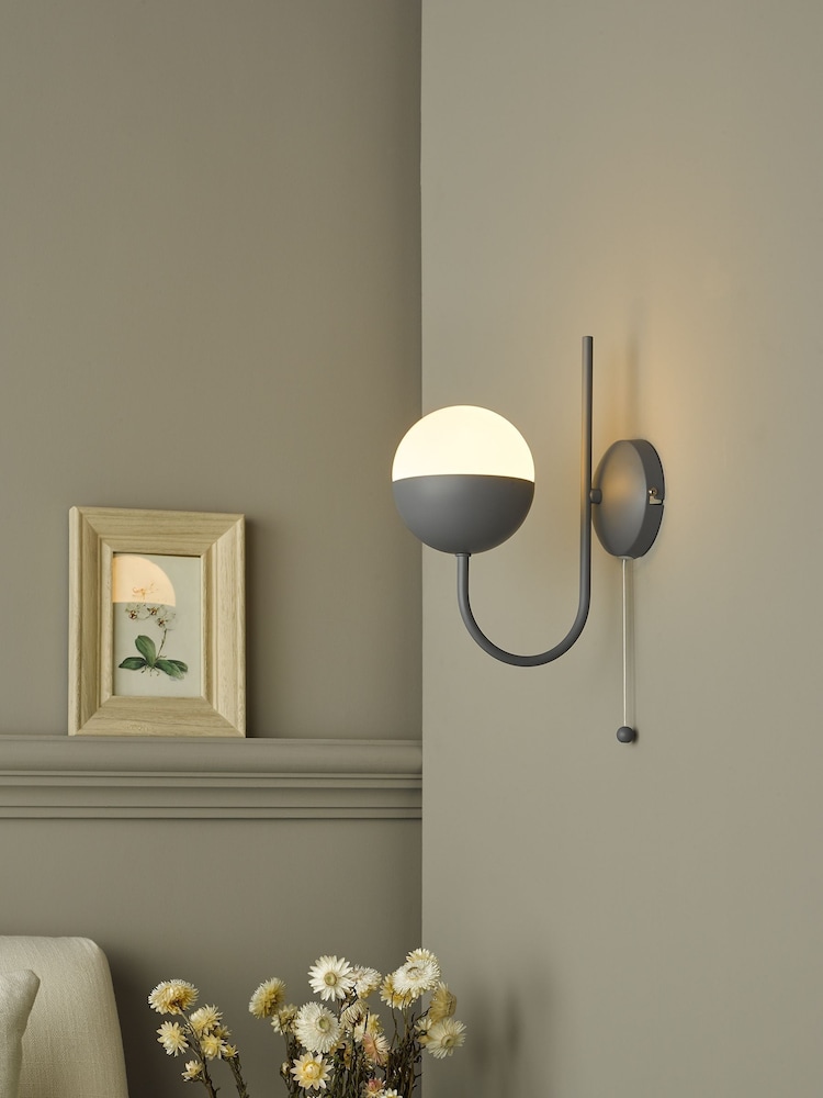 Dar Lighting Grey Andre Wall Light - Image 1 of 3