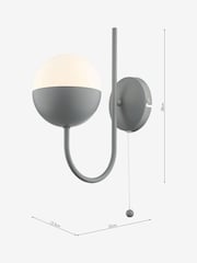 Dar Lighting Grey Andre Wall Light - Image 2 of 3