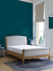 Contemporary Blend Light Natural With Footend Josie Bed Frame - Image 3 of 8