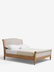 Contemporary Blend Light Natural With Footend Josie Bed Frame - Image 7 of 8
