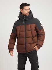 JACK1T Brown Luna Puffer Jacket - Image 1 of 7