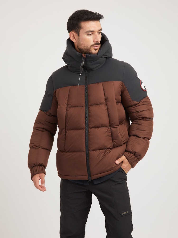JACK1T Brown Luna Puffer Jacket - Image 1 of 7