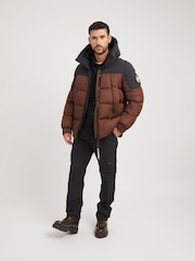 JACK1T Brown Luna Puffer Jacket - Image 4 of 7