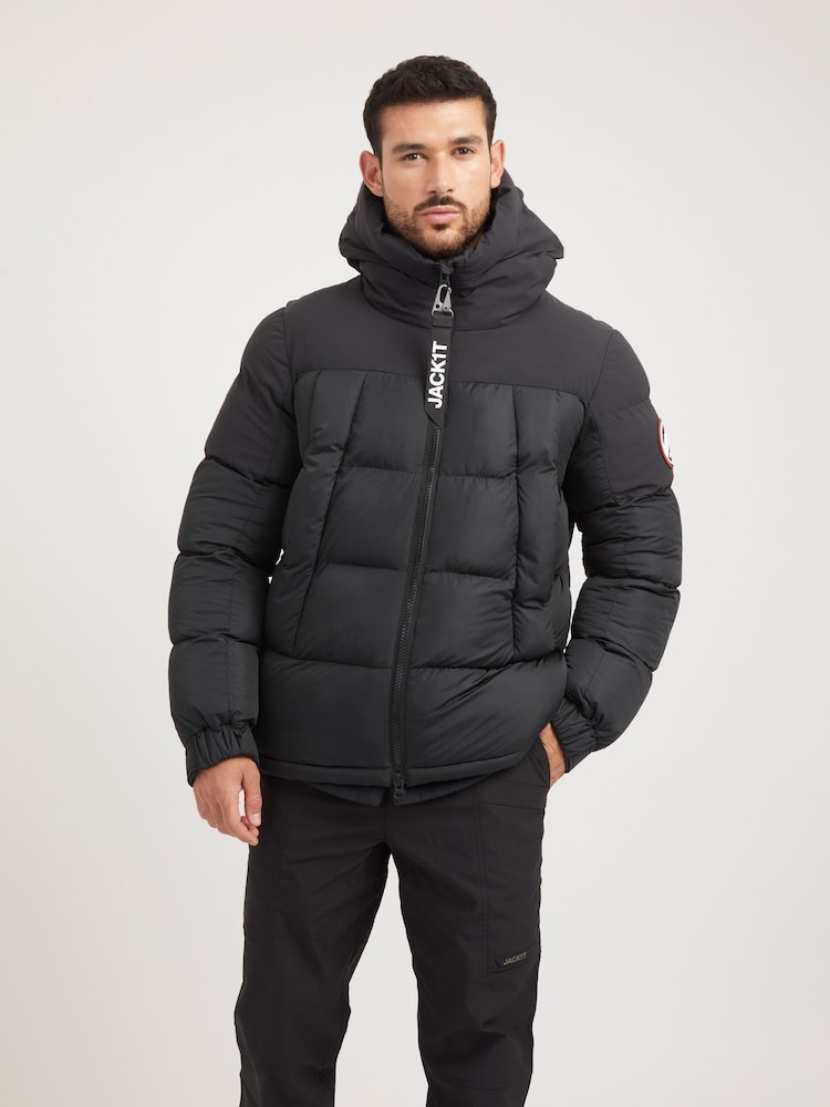 JACK1T Black Luna Puffer Jacket - Image 1 of 7