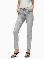 AllSaints Grey Dax Jeans - Image 1 of 6