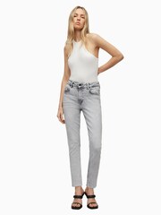 AllSaints Grey Dax Jeans - Image 3 of 6