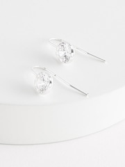 Silver Plated Sparkle Drop Earrings - Image 1 of 1