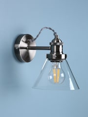 Laura Ashley Chrome Isaac Wall Light - Image 1 of 2