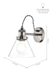 Laura Ashley Chrome Isaac Wall Light - Image 2 of 2