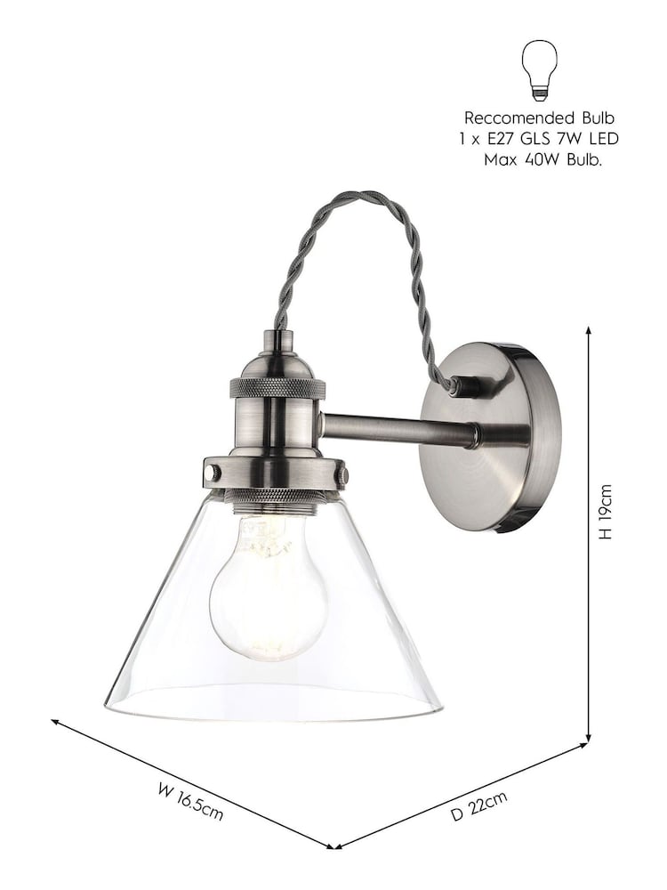 Laura Ashley Chrome Isaac Wall Light - Image 2 of 2