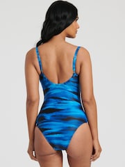 South Beach Printed Cross-Over Tummy Control Swimsuit - Bild 2 von 6