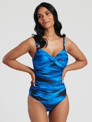 South Beach Printed Cross-Over Tummy Control Swimsuit - Bild 3 von 6
