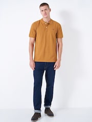 Crew Clothing Yellow Plain 100% Cotton Classic Polo Shirt - Image 1 of 5