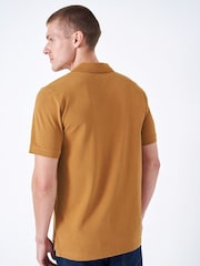Crew Clothing Yellow Plain 100% Cotton Classic Polo Shirt - Image 2 of 5
