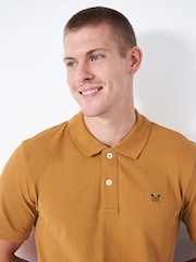 Crew Clothing Yellow Plain 100% Cotton Classic Polo Shirt - Image 3 of 5