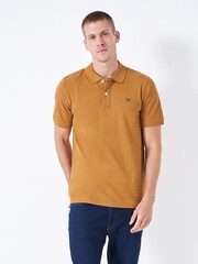 Crew Clothing Yellow Plain 100% Cotton Classic Polo Shirt - Image 5 of 5