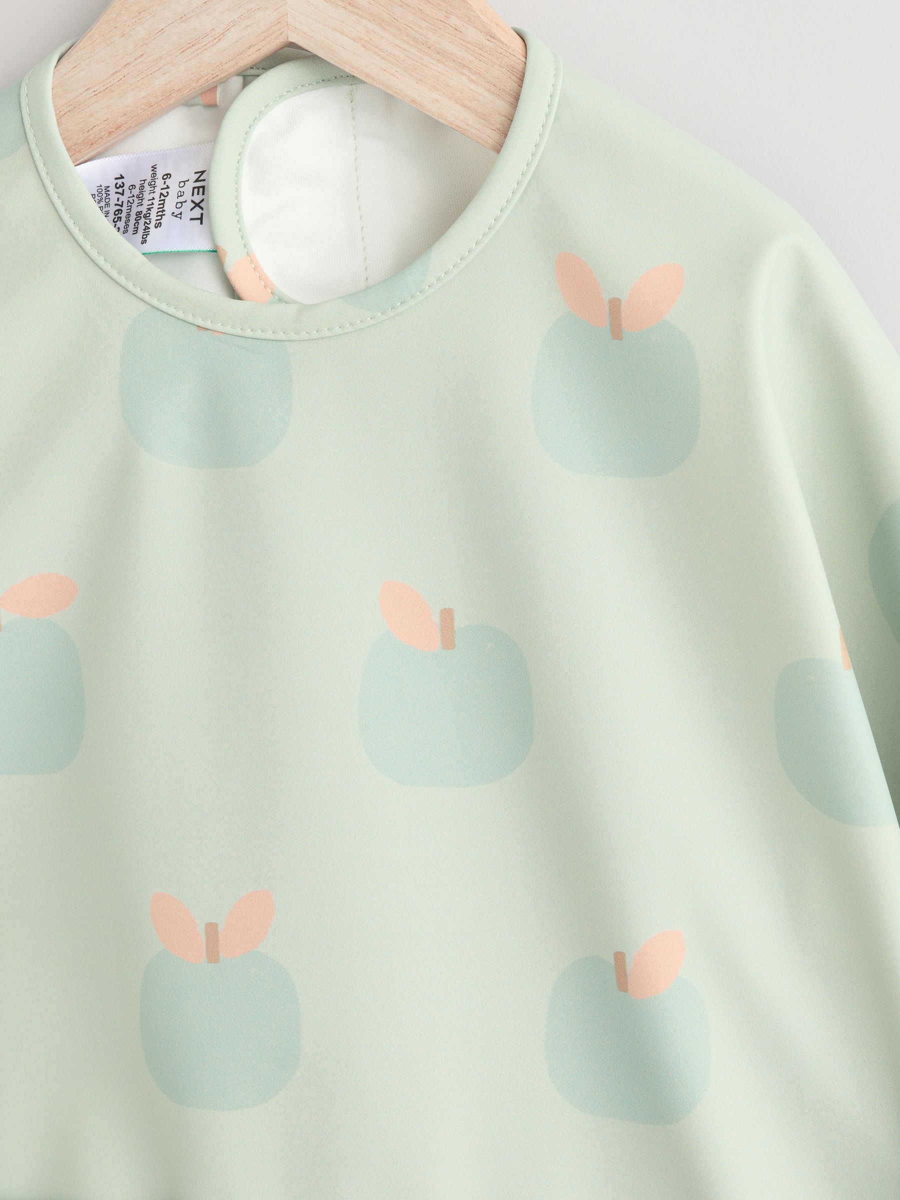 Buy Apple Weaning And Feeding Sleeved Bib from the Next UK online shop