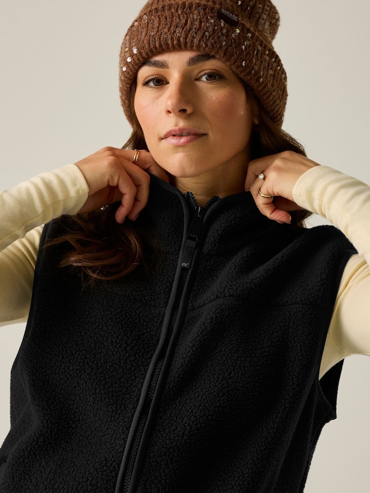Regatta Black Frankie Borg Body Warmer Gilet - Image 2 of 10 Regatta Black Frankie Borg Body Warmer Gilet - Image 2 of 10