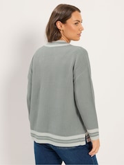 Szary - Dzianinowy sweter Yours Curve Tennis - Obraz 4 z 6