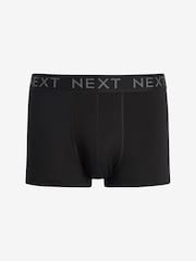Black 10 pack Cotton Rich Blend Hipsters Boxers - Image 2 of 4