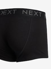 Black 10 pack Cotton Rich Blend Hipsters Boxers - Image 3 of 4