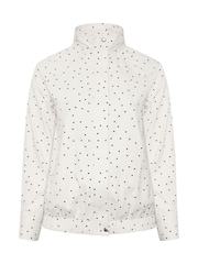 Yours Curve White Funnel Neck Twill Bomber Jacket - Image 6 of 7