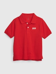 Gap Red Logo Pique Short Sleeve Polo Shirt (Newborn-5yrs) - Image 1 of 3