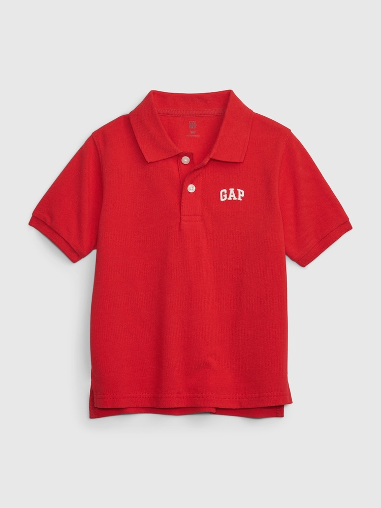 Gap Red Logo Pique Short Sleeve Polo Shirt (Newborn-5yrs) - Image 1 of 3