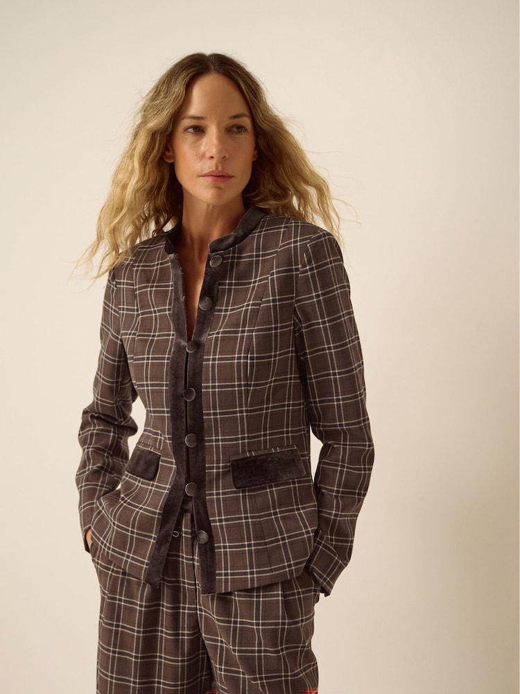 Monsoon Gracie Check Print Jacket - Kuva 1 / 8