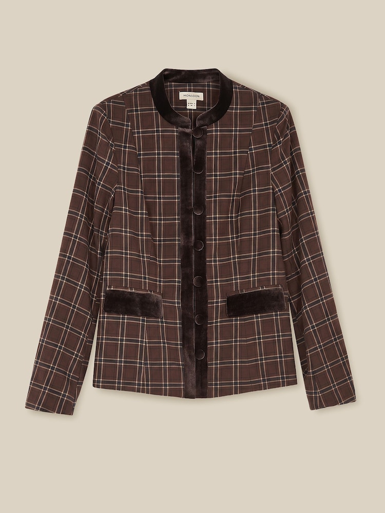 Monsoon Gracie Check Print Jacket - Kuva 8 / 8