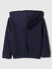 Gap Navy Blue Logo Zip Up Hoodie (Newborn-5yrs) - Image 2 of 3